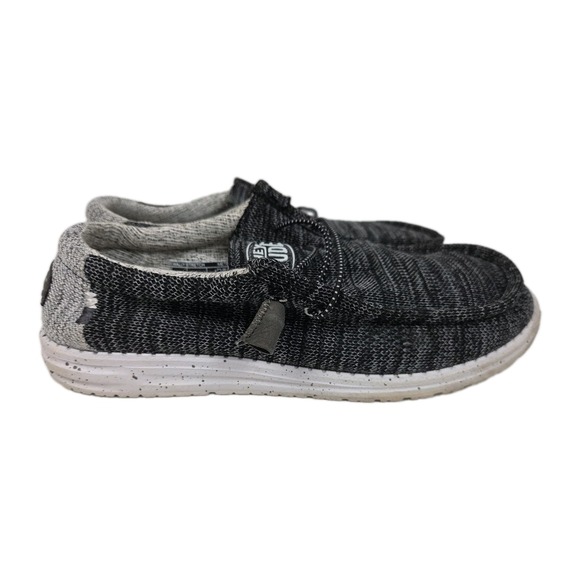 Hey Dude Other - Hey Dude Wally Stretch Shoes Men Size 9 Sneakers Black Gray Slip On Low
